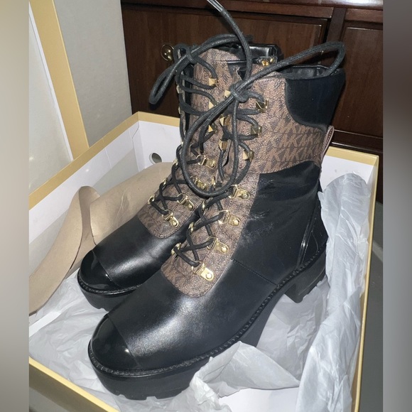 Michael Kors Khloe Lace Up Bootie - Picture 1 of 5
